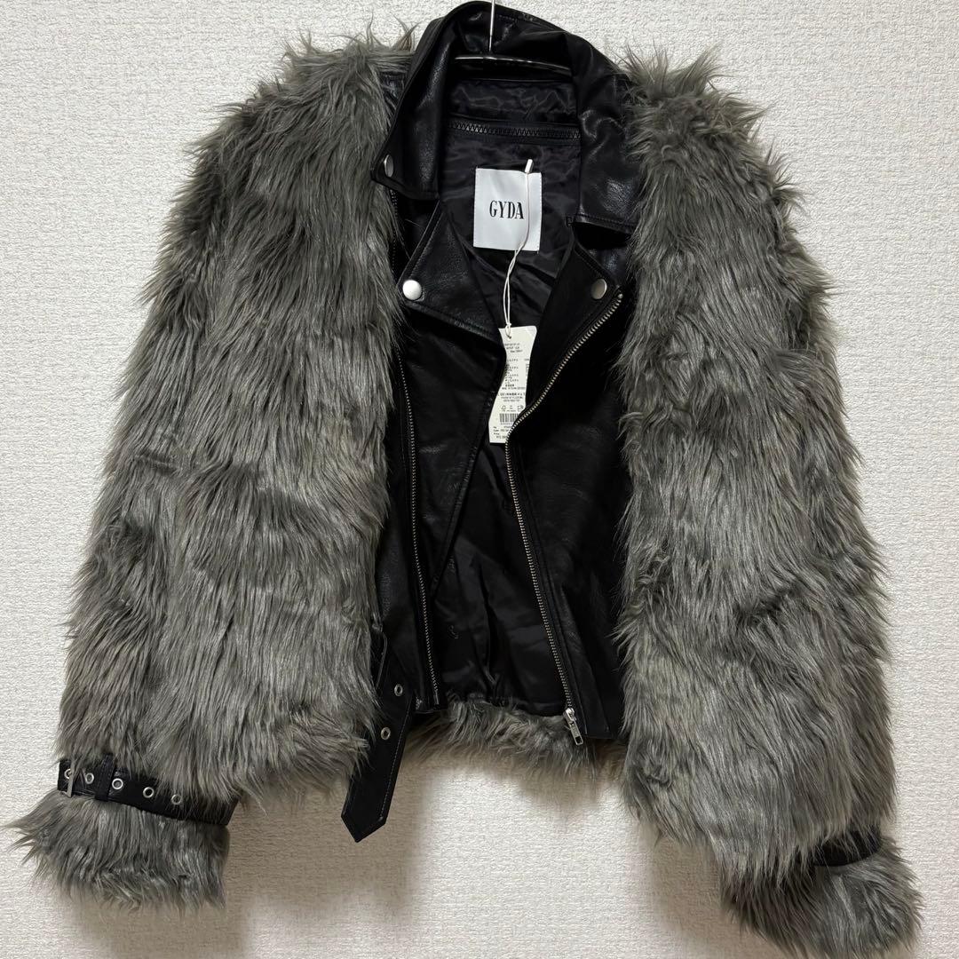 新品未使用タグ付き　レイヤードエコファーライダース