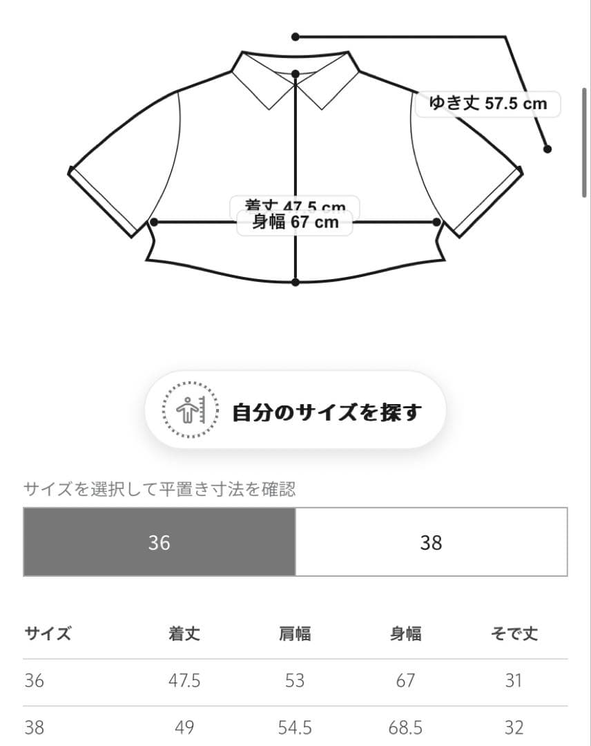 美品 2024SS BLAMINK パフショートスリーブブラウス 36