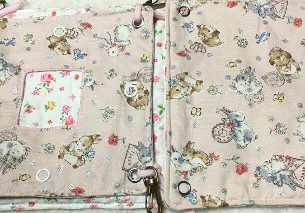 モモンガハウス(うさぎ花柄)   春(夏)秋仕様  1900円