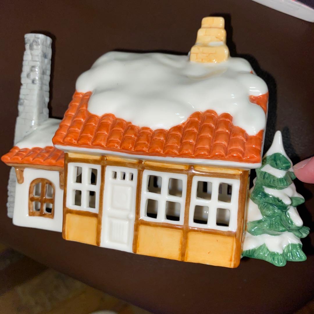 ロイヤルコペンハーゲン　雪の家　クリスマス キャンドル