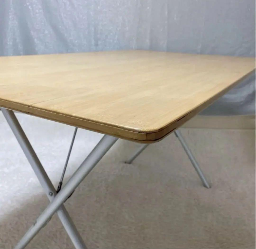 ☆ peak・ワンアクションテーブル・ロング ・竹 二つ折り