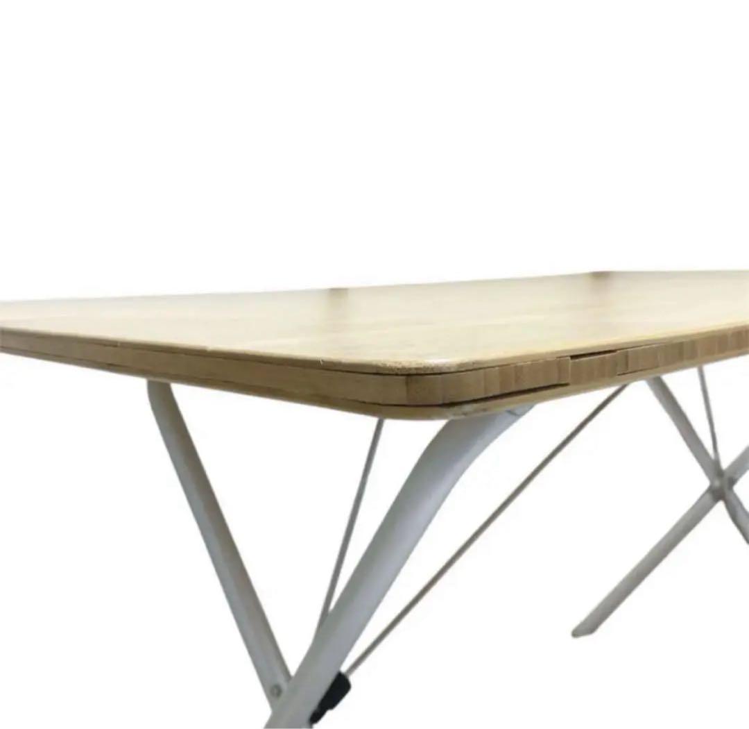 ☆ peak・ワンアクションテーブル・ロング ・竹 二つ折り