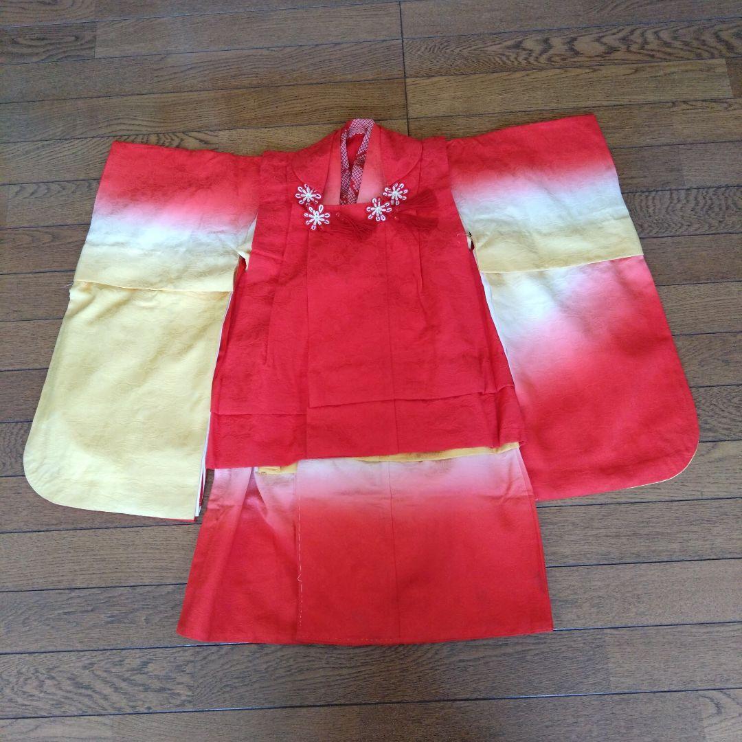 七五三　3歳　お着物　昭和レトロ