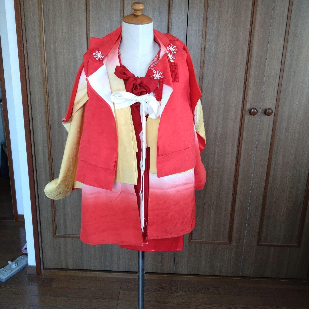 七五三　3歳　お着物　昭和レトロ