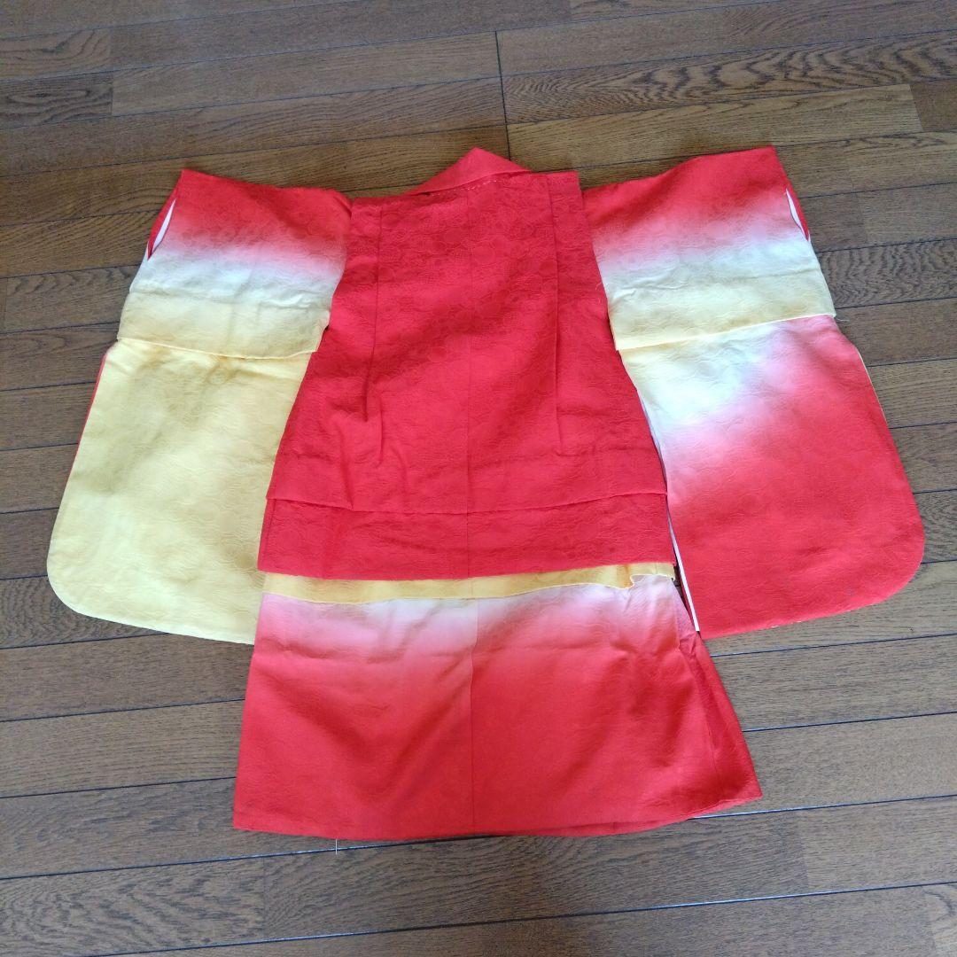 七五三　3歳　お着物　昭和レトロ