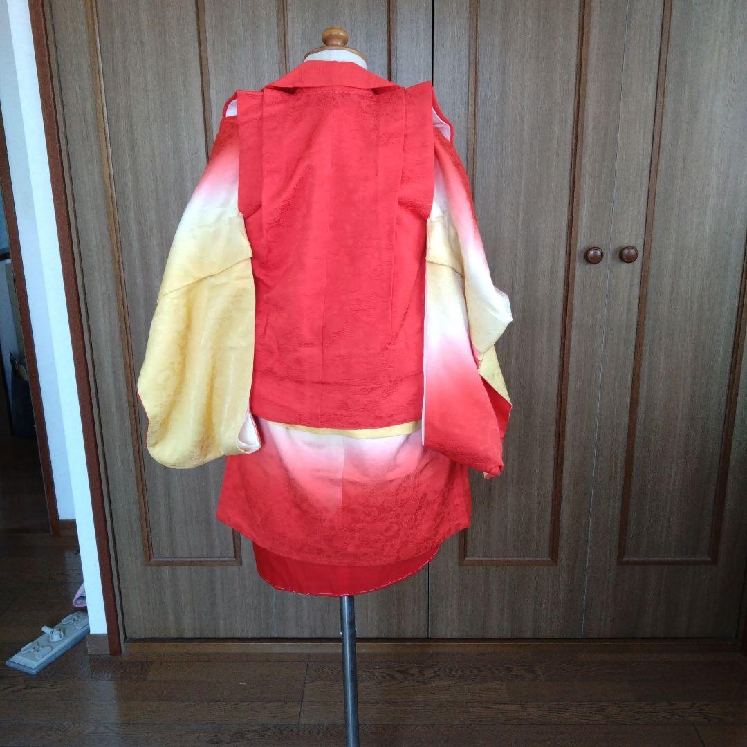 七五三　3歳　お着物　昭和レトロ