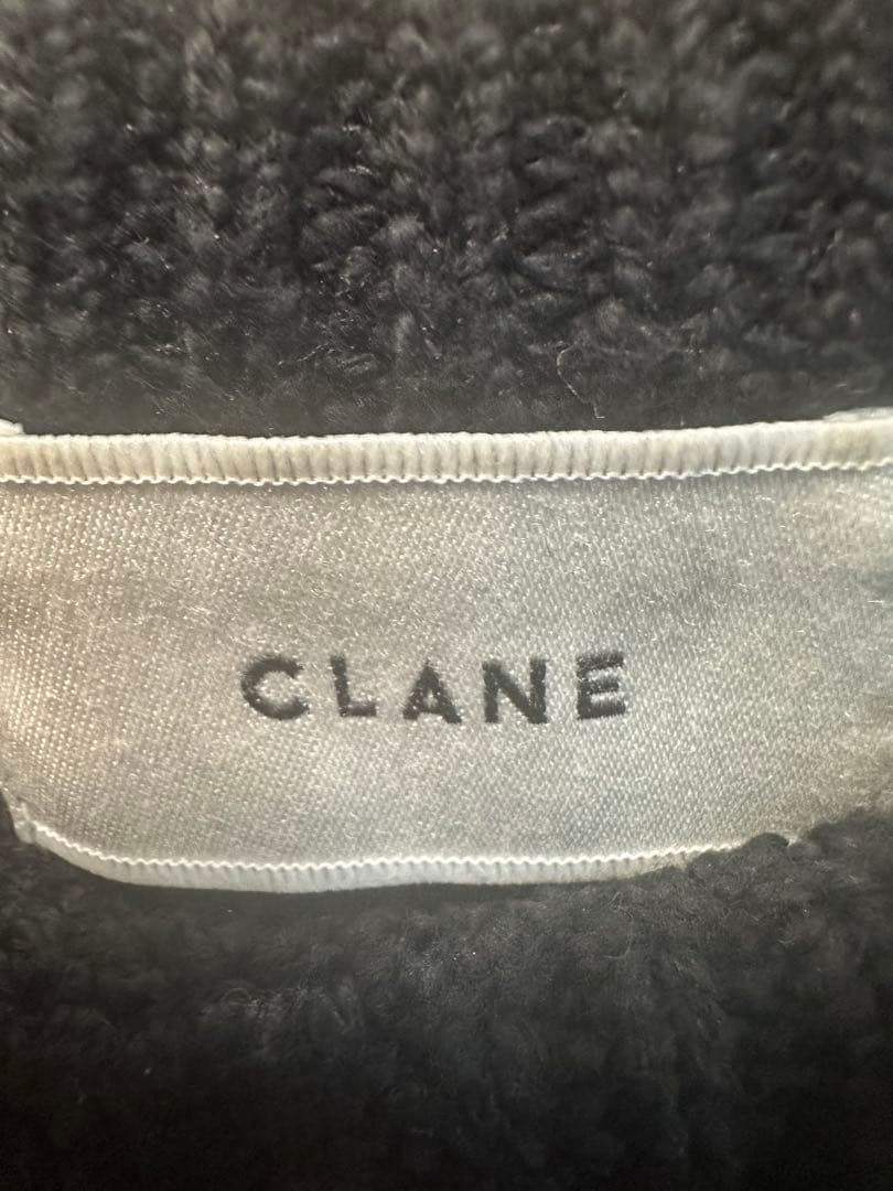 CLANE COTTON SHORT KNIT TOPSブラック2サイズ新品