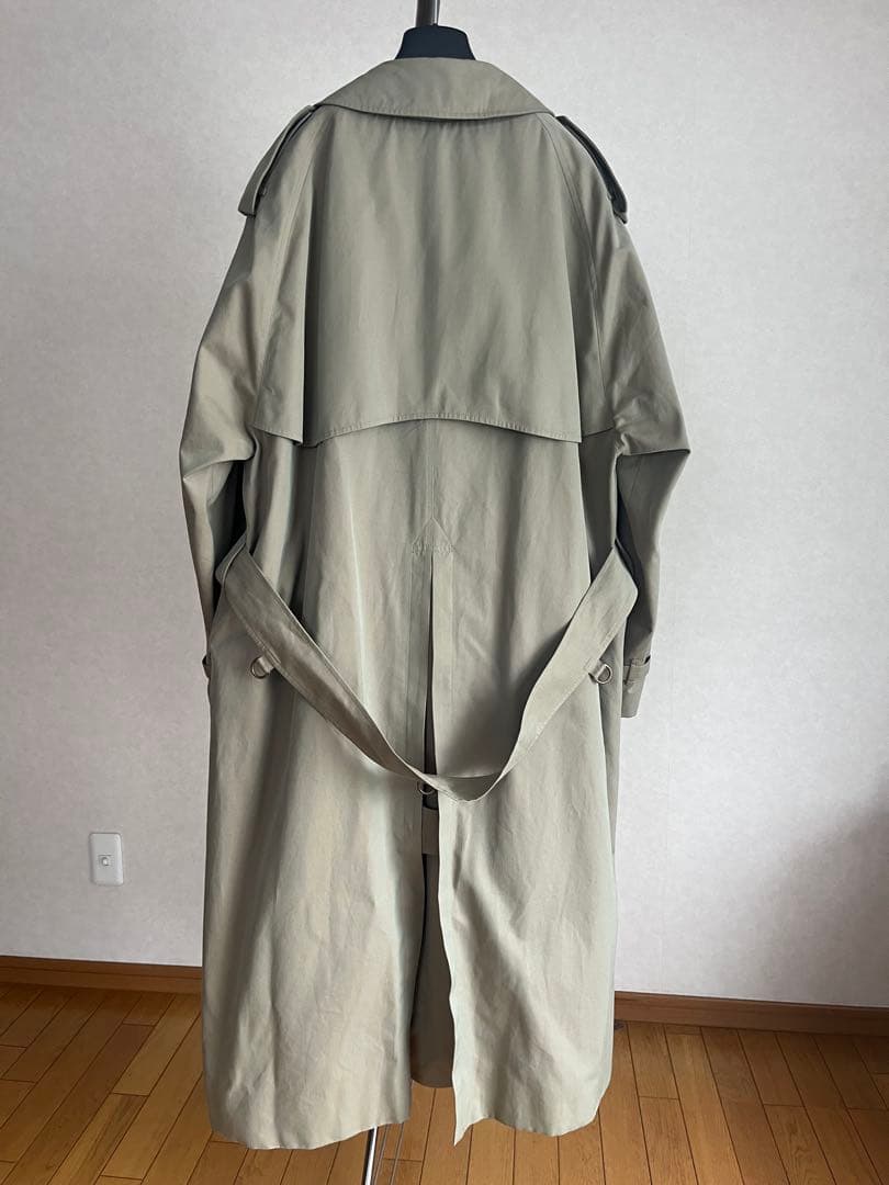 ポールスチュアート 一枚袖 トレンチコート invertere 玉虫 英国製