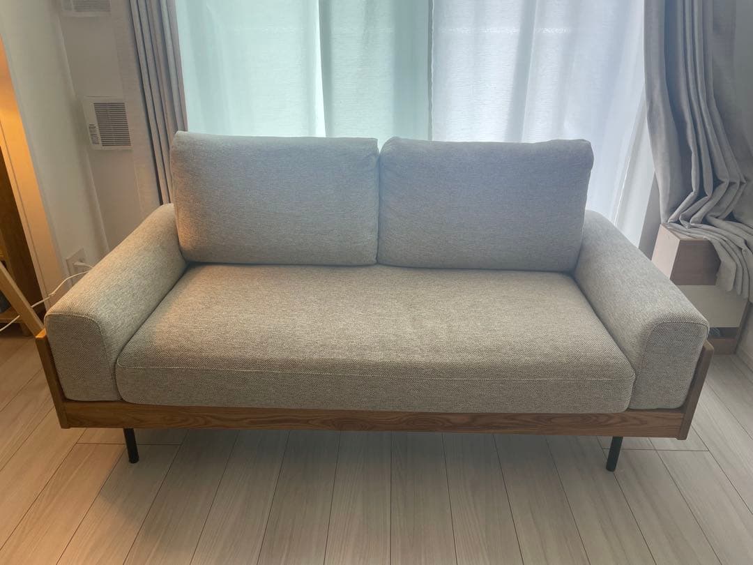 「unico TREL 2.5シーター｜ウニコ ソファ ナチュラル 美品」