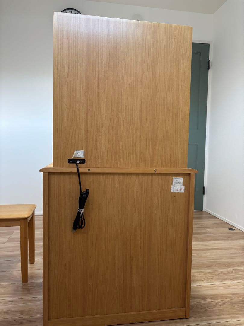 ERIS70 ドレッサー　鏡　コンセント付き　アルダー材　無垢材　スツール別売り