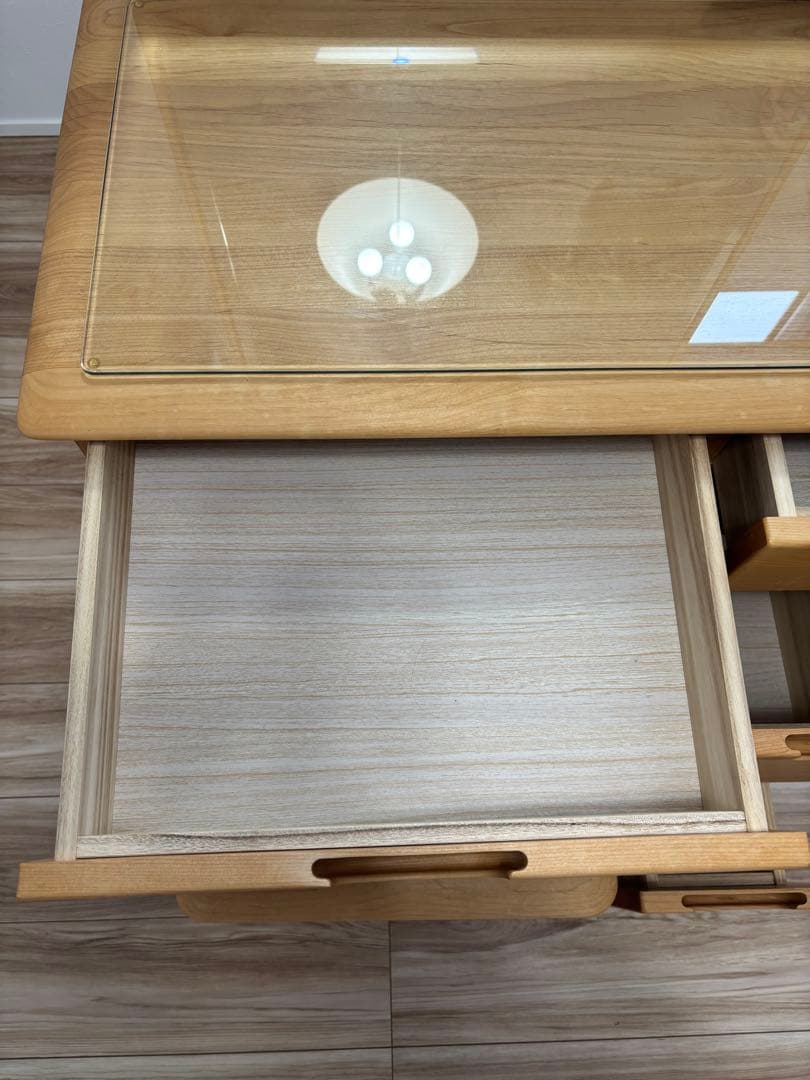 ERIS70 ドレッサー　鏡　コンセント付き　アルダー材　無垢材　スツール別売り