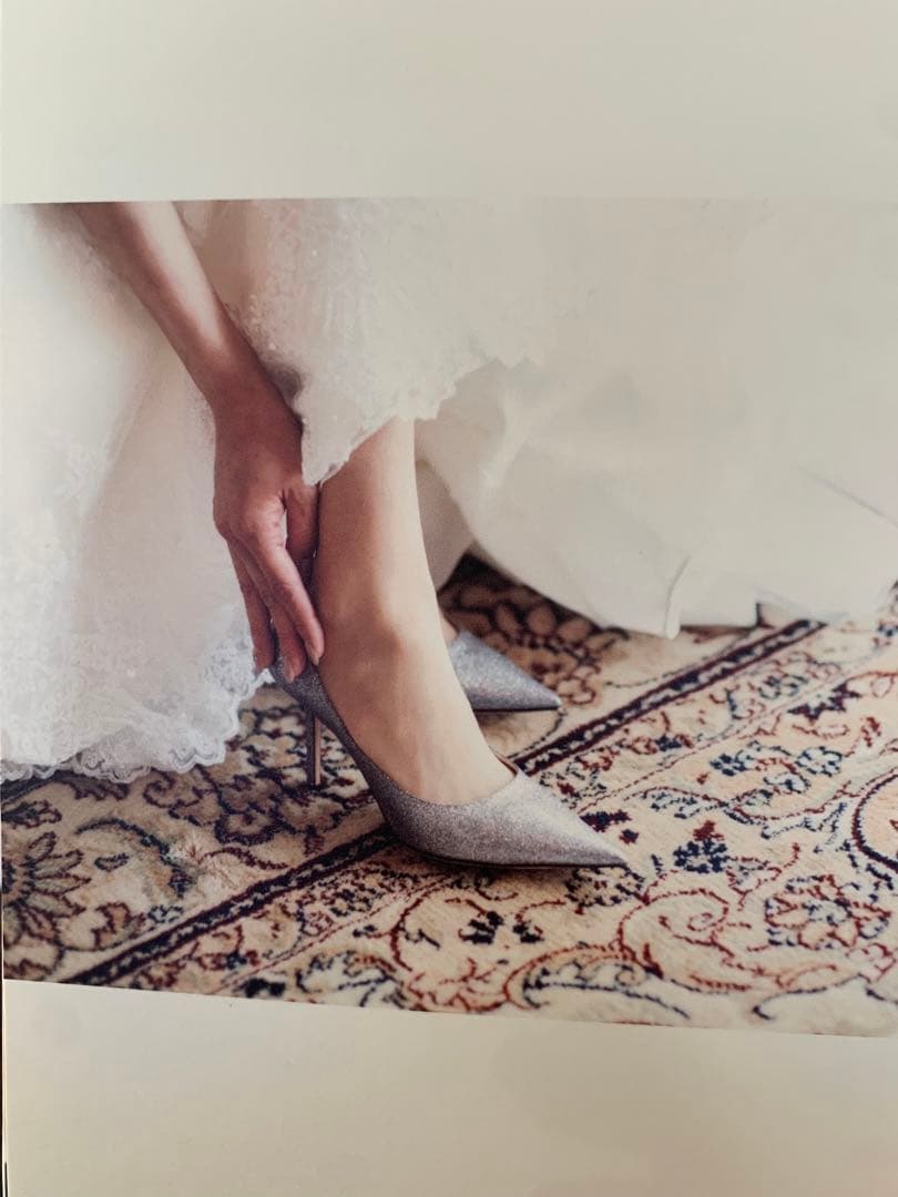 JIMMYCHOO ジミーチュウ 24.5cm ブライダルシューズ