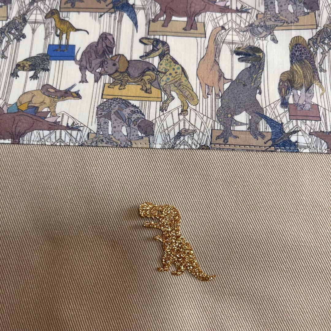 手提げ袋　体操服入れ　上靴袋　3点　リバティ　クラウスロアーズアンドダイナソーズ