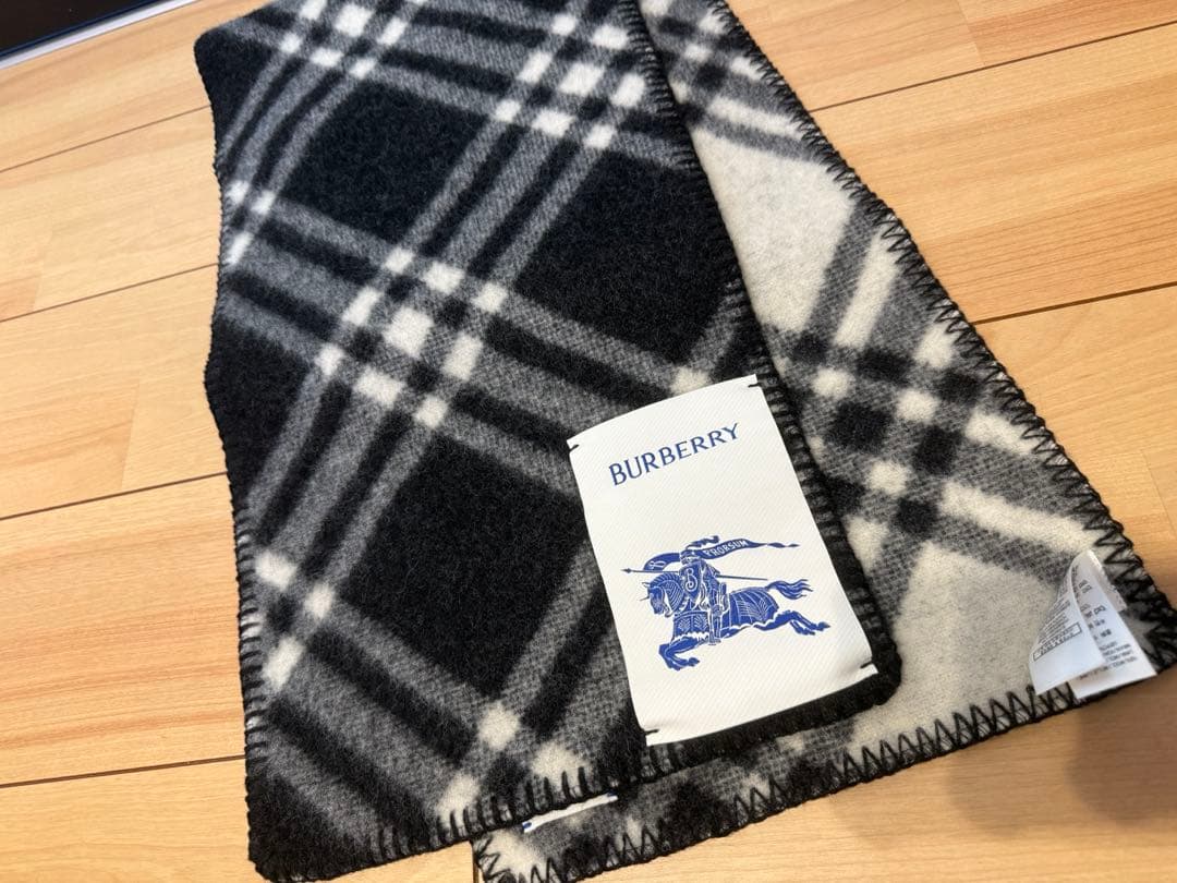 ほぼ新品★バーバリー★チェックウールスカーフ★マフラー