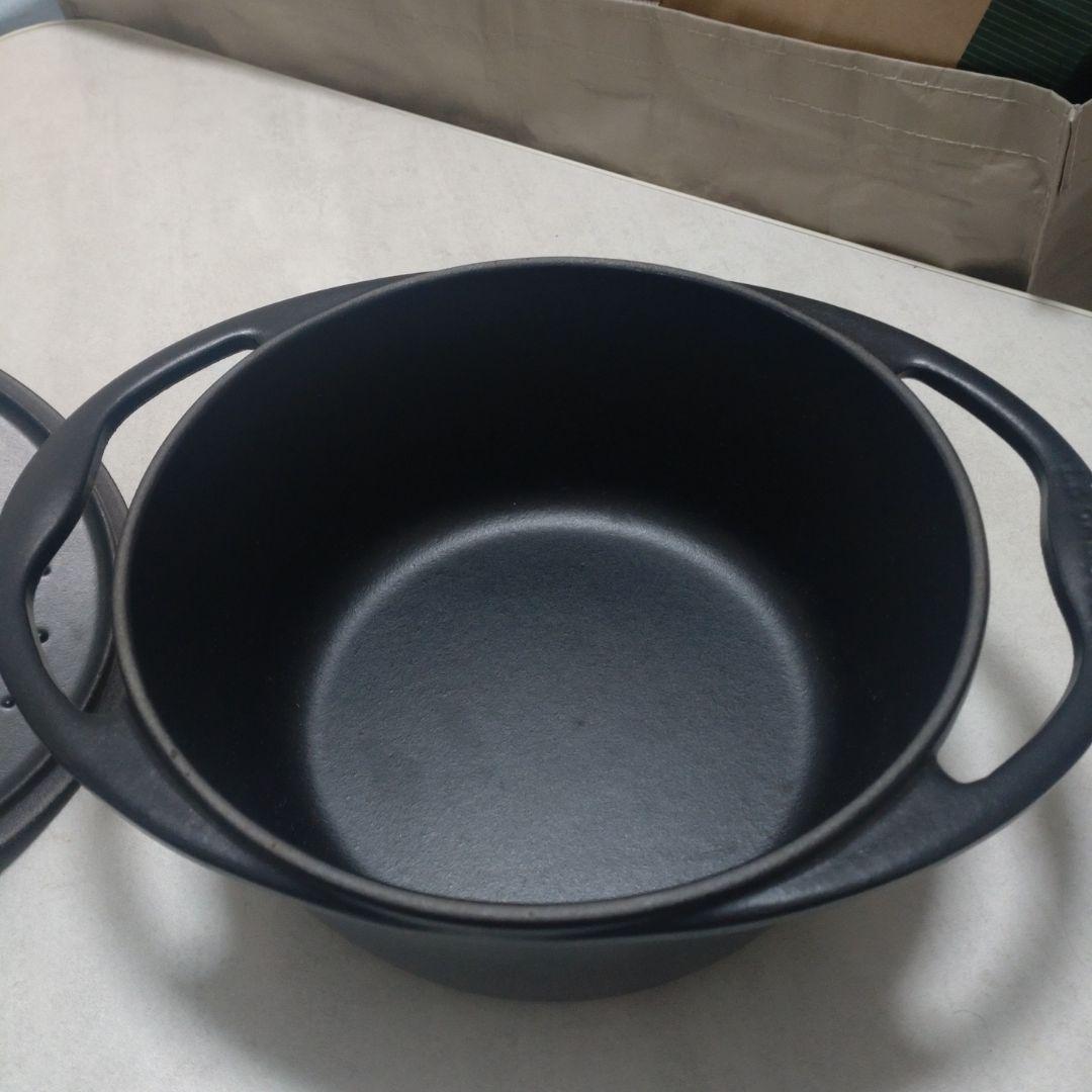 LE CREUSET ブラック 両手鍋 20cm
