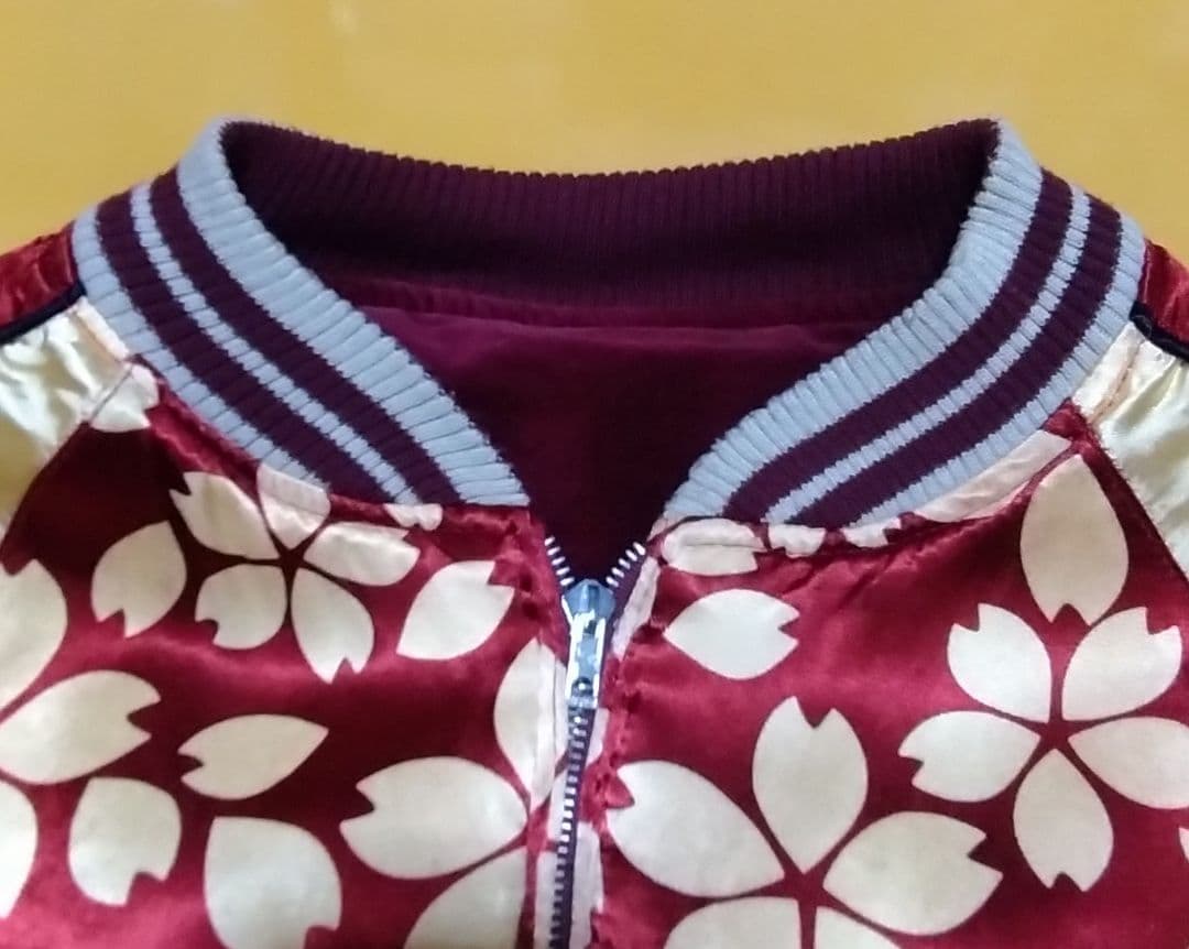 kula 倉 クラ ベロアスカジャン 松・鶴・赤富士・波刺繍仕様 Ｍ 状態良品！