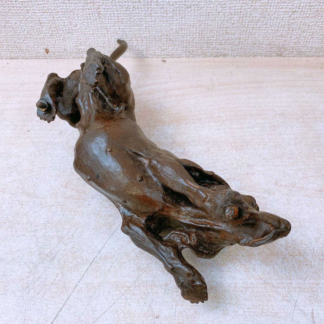 ア*ン様 2匹の犬 ブロンズ像 ジュール・モワニエ? 置物 インテリア 約7.2