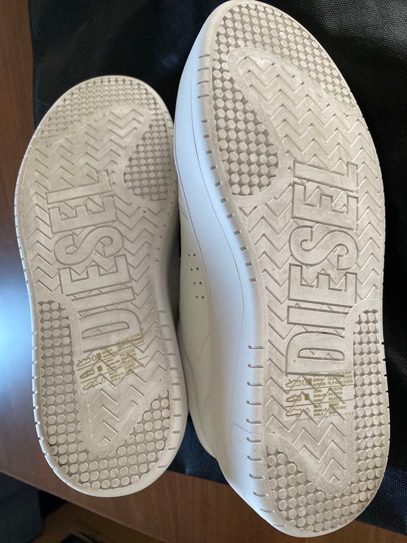 DIESEL ホワイト 厚底スニーカー デニムディビジョン