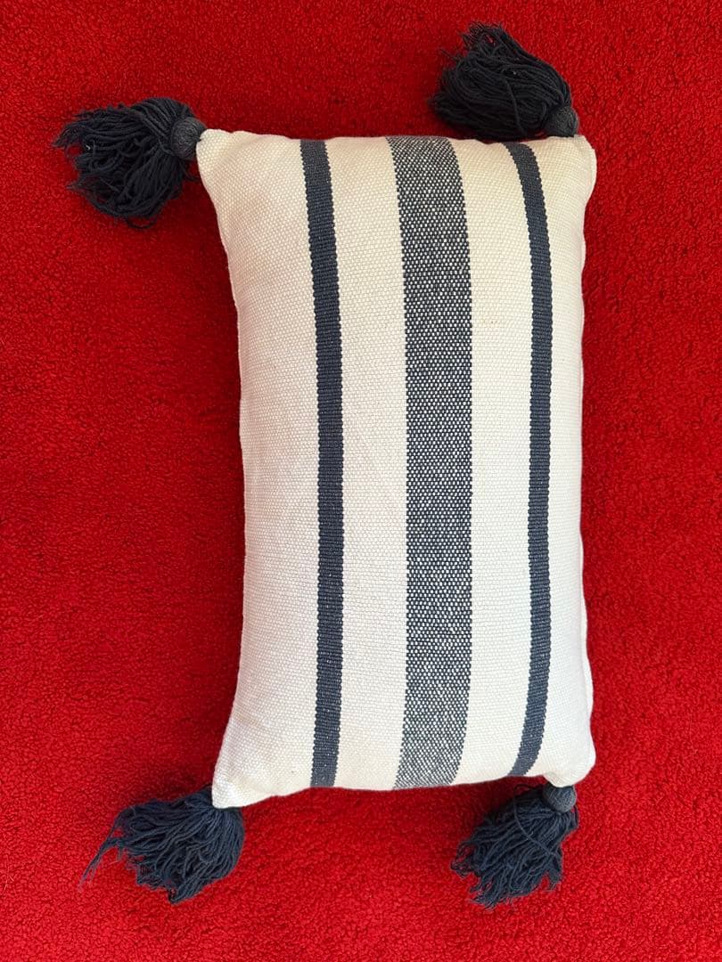 ストライプデザインクッションカバー　✖︎２