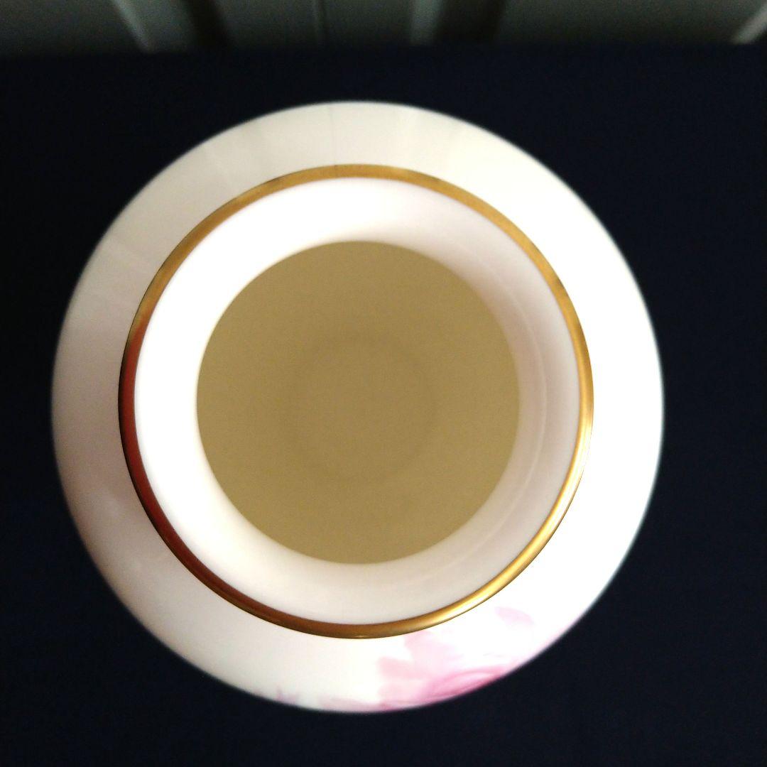 オールドノリタケ　薔薇　花瓶　手描き　木村商会　美品