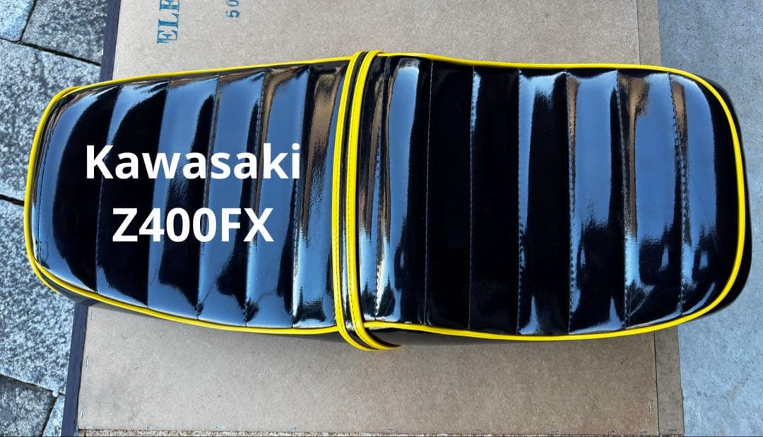 た*ー様 Kawasaki Z400FX シート ストライプデザイン 中古