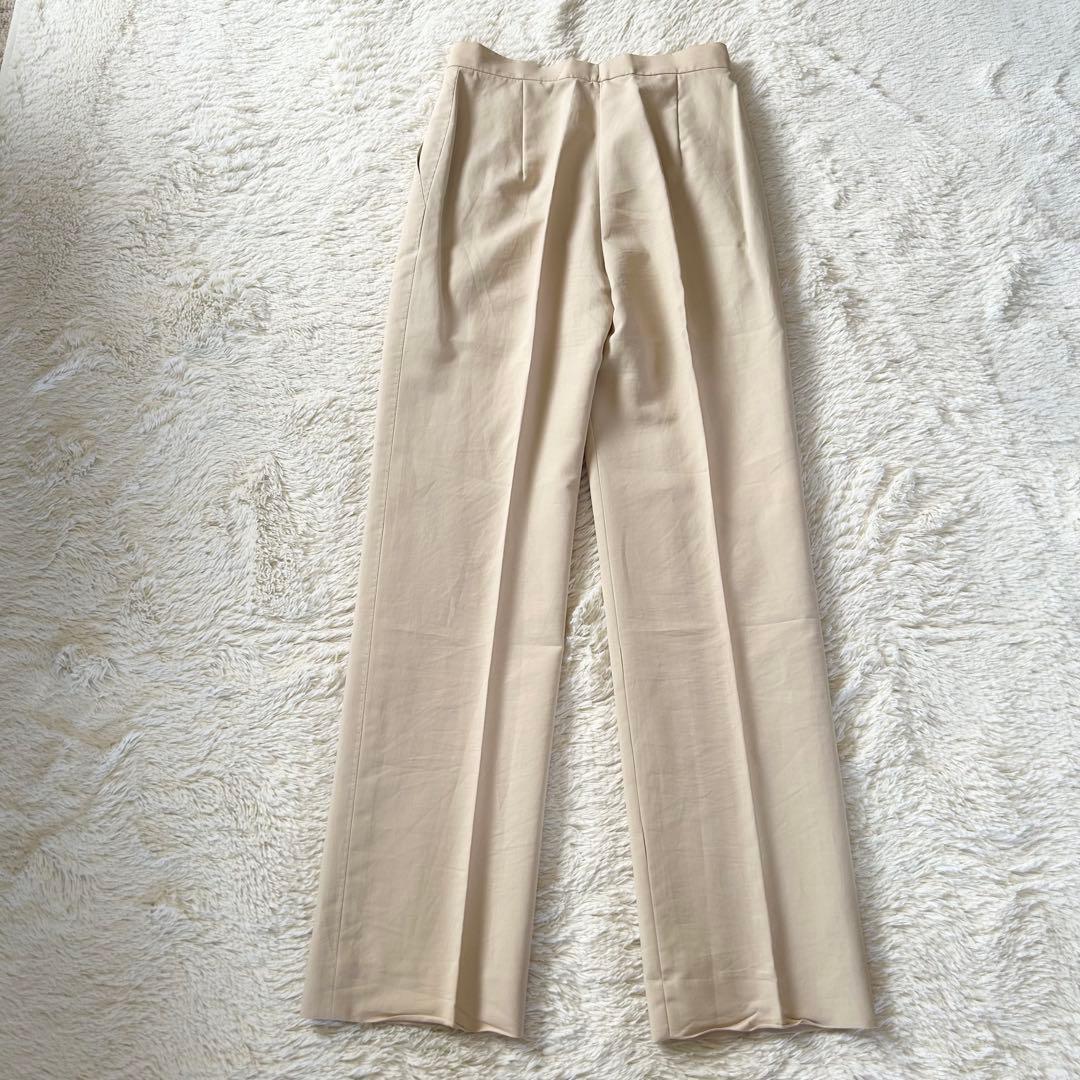 マックスマーラ パンツスーツ 白タグ ベージュ テーラード 38