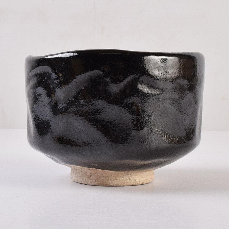 茶道具　楽吉左衛門　弘入作　黒楽茶碗　銘「瑞祥」　即中斎書付極め箱　DR9000