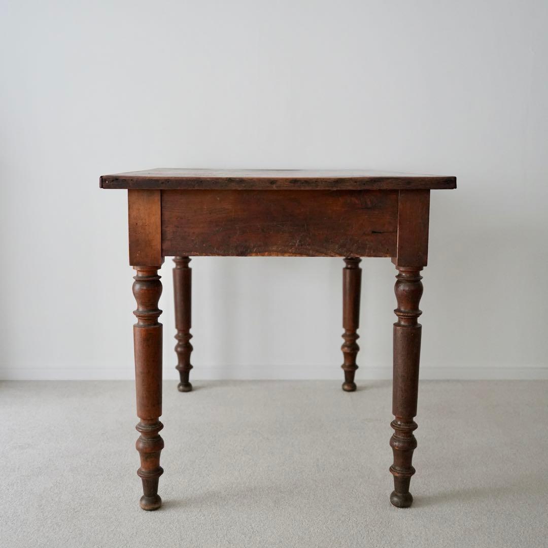 フランスアンティーク木製ダイニングテーブル/机/作業台/デスク