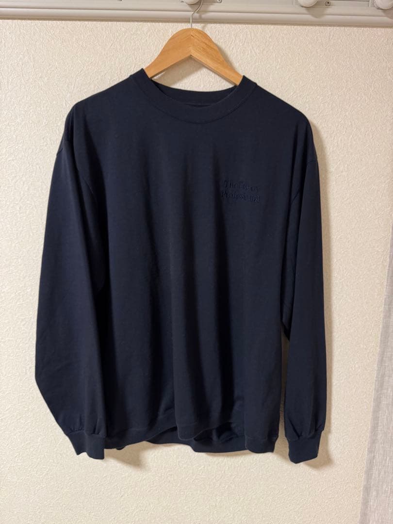 トップス ENNOY LONG SLEEVE HEM RIB TEE (NAVY)
