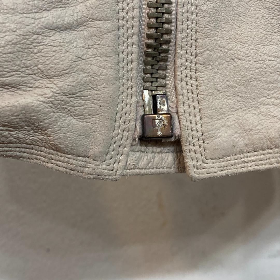 ▼Rick Owens リックオウエンス　レザージャケット　ラムレザー　ジップ
