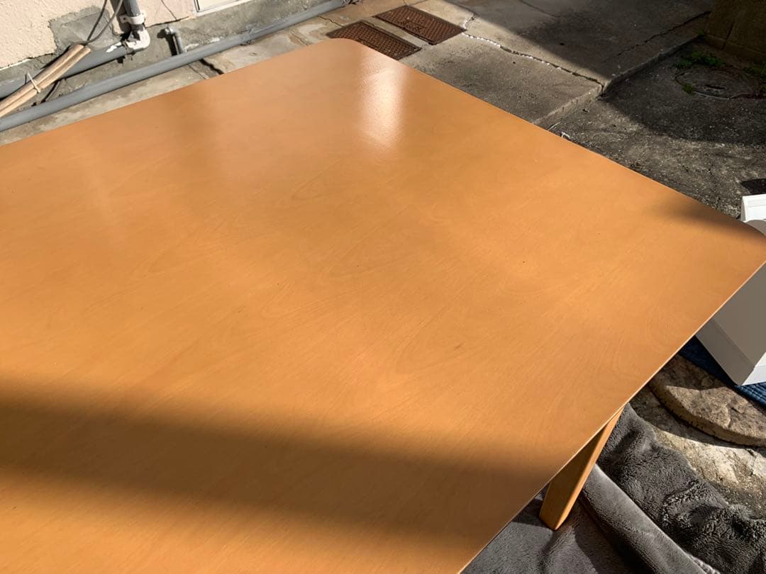 福岡市内配達無料　ダイニングテーブル　ニトリ　ナチュラル木目カラー　作業台