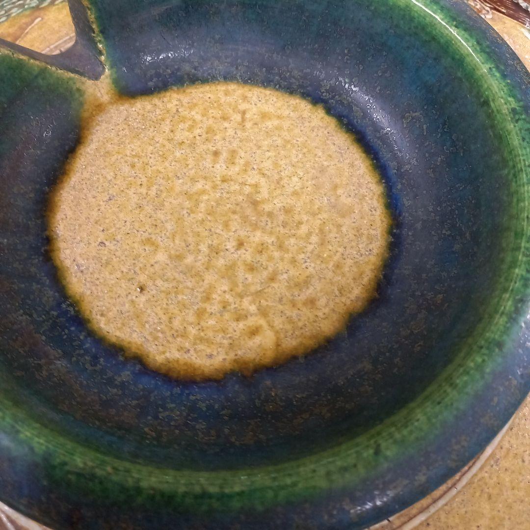 セール大幅値下げ未使用　萬古焼　手作り　置物　特大土鍋　山と木の模様