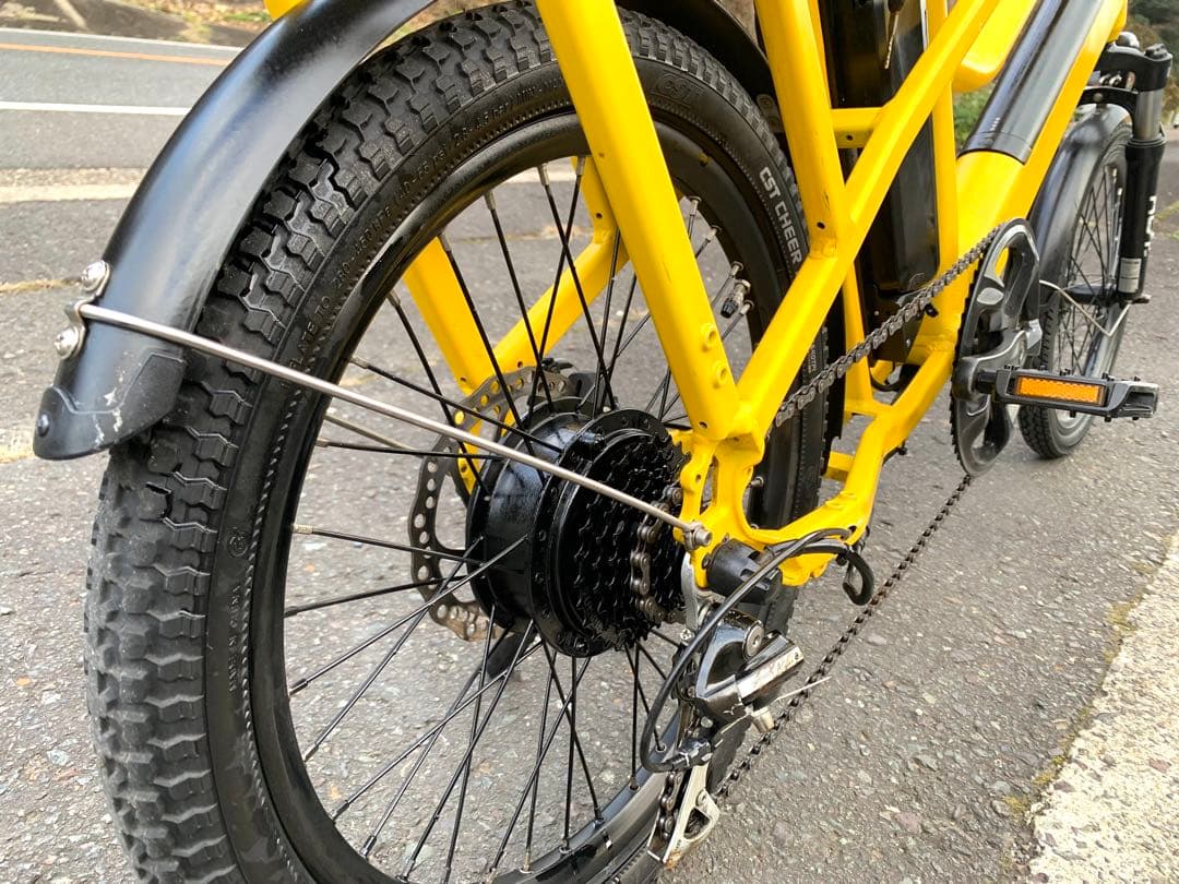 【動作確認済】送料無料ディスク式MTB電動自転車 ダブルバッテリー電子5速 7速