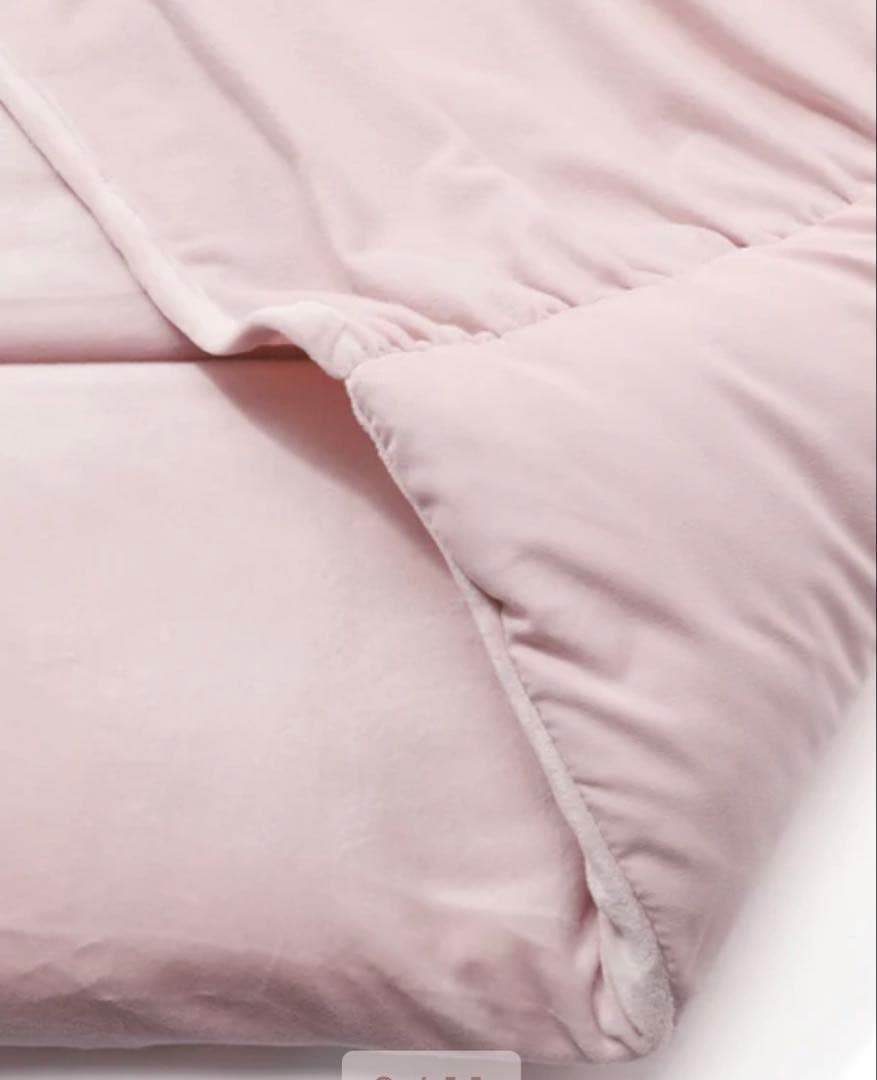 新品フランフラン　WARMY アルガンオイル加工 フリル ベッドパッド シングル