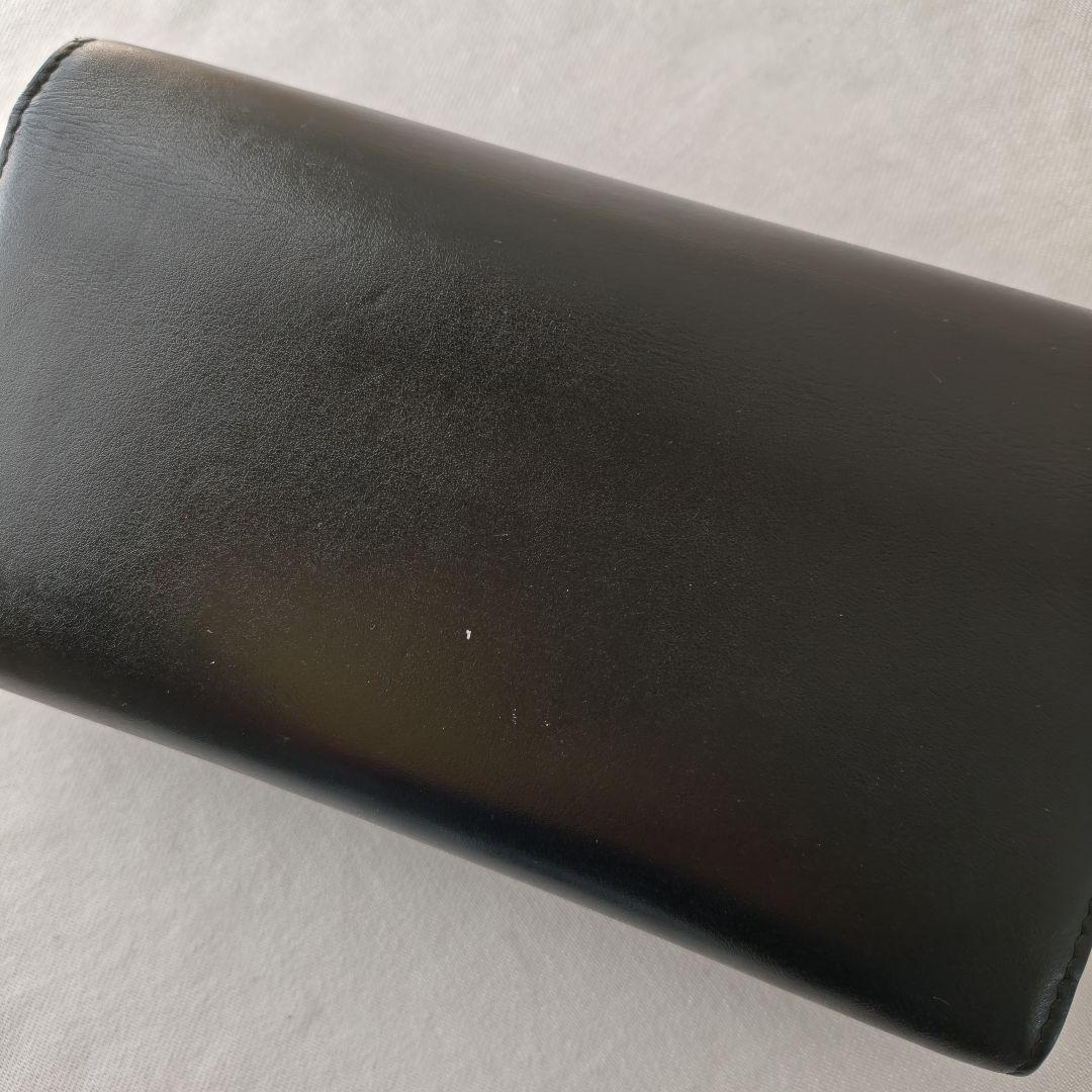 クリスチャンルブタン スタッズ マカロン フラップ 長財布 ブラック