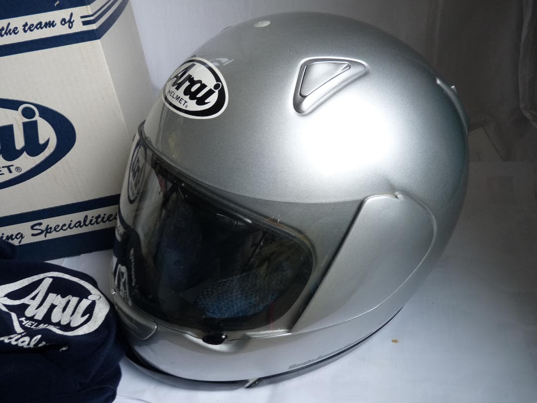 Arai Astro-M フルフェイスヘルメット シルバー 収納袋付き