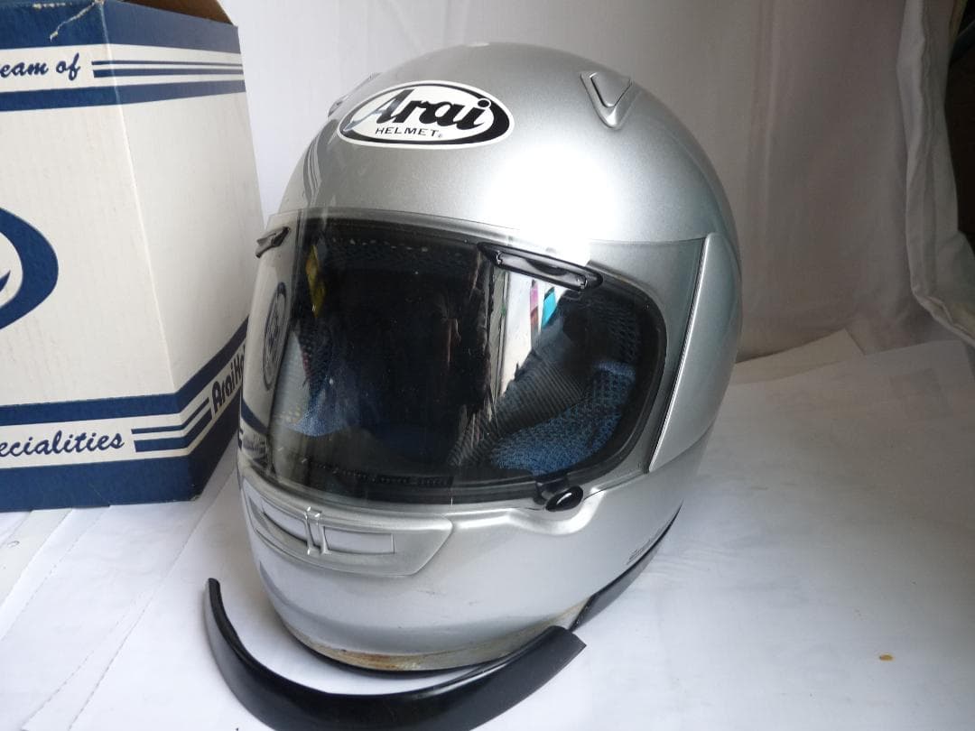 Arai Astro-M フルフェイスヘルメット シルバー 収納袋付き