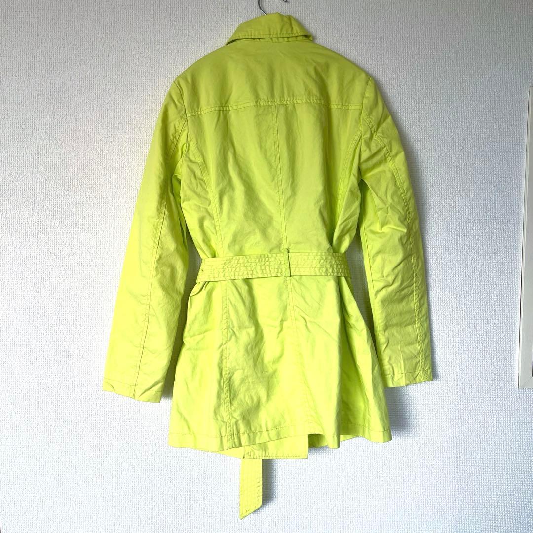 【BENETTON】トレンチコート (IT40/ライムイエロー)