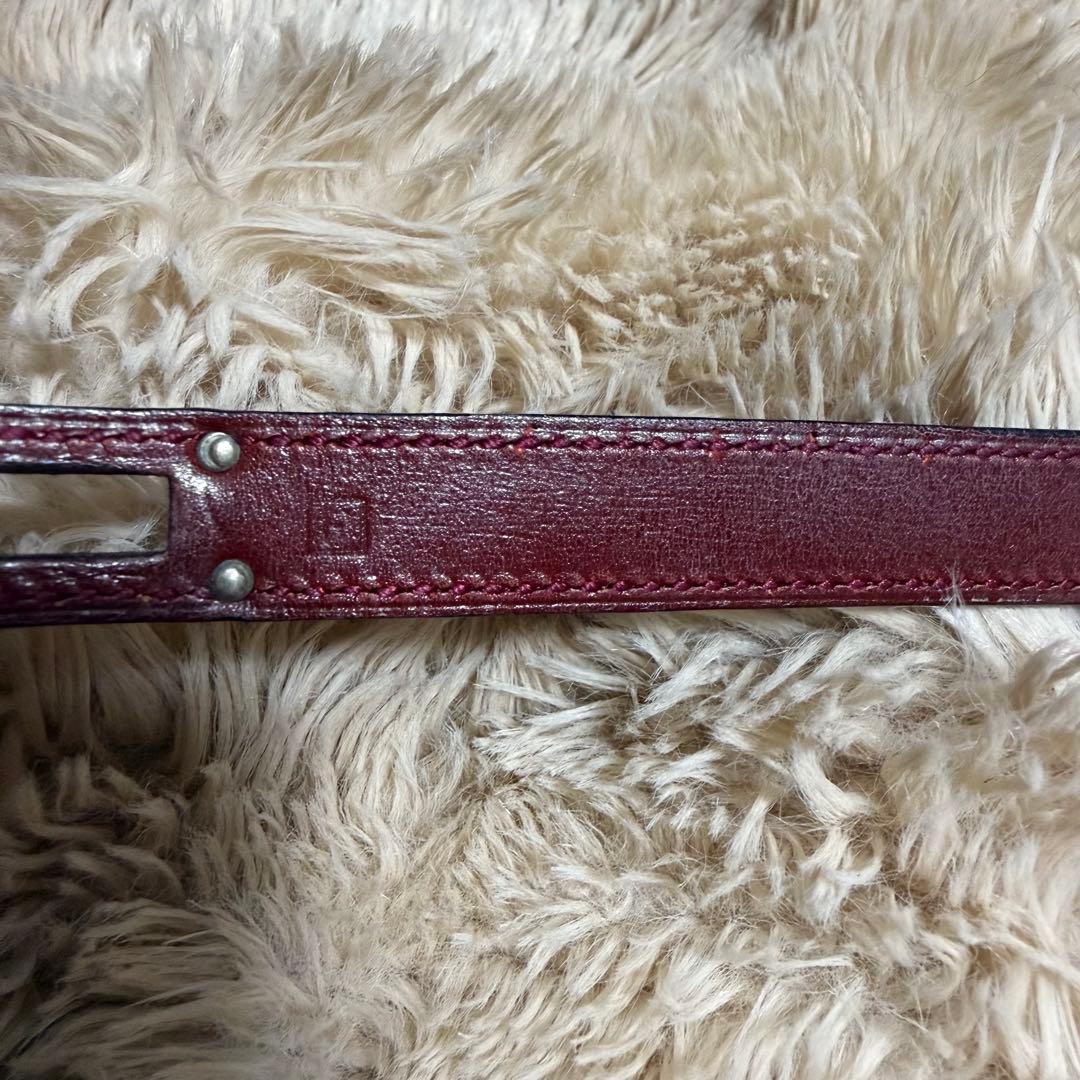 HERMES◆エルメス◆レザーブレスレット◆ケリー　ドゥブルトゥール◆シルバー