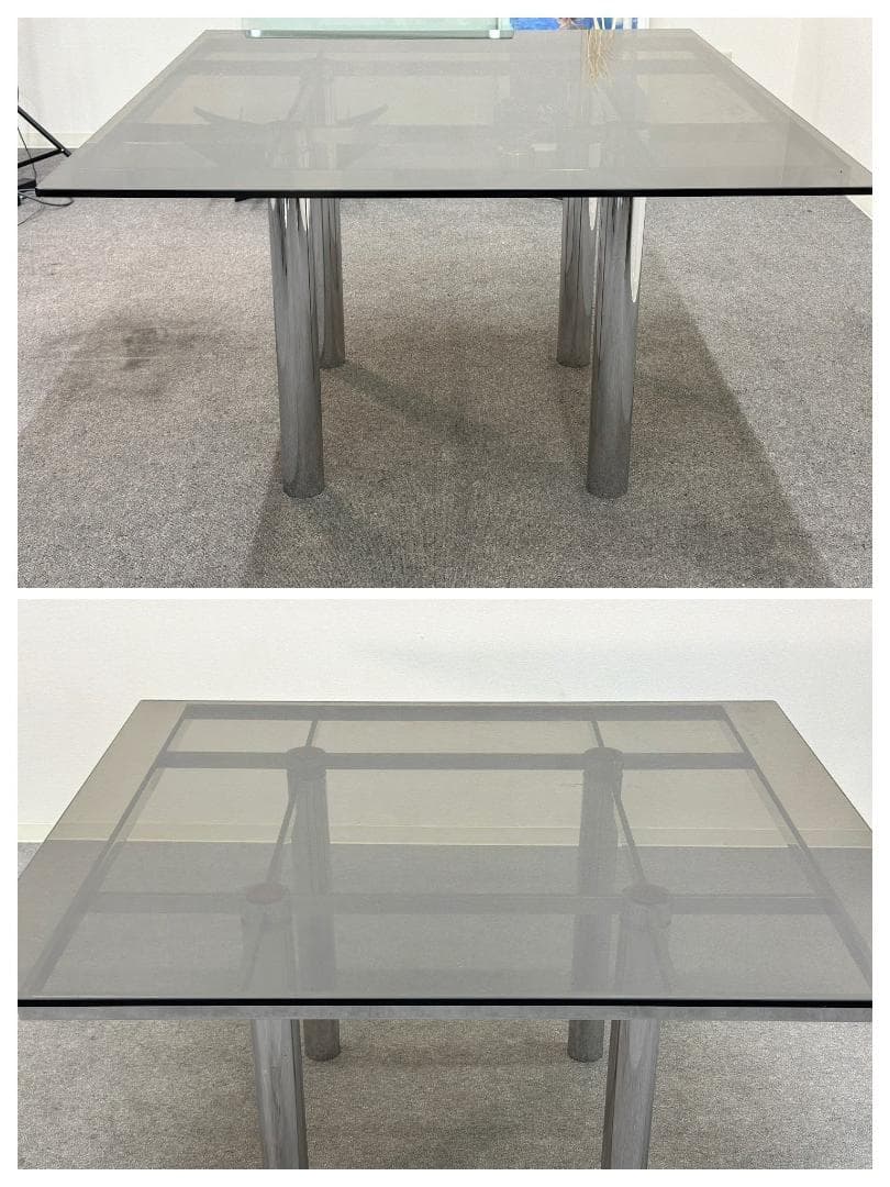 希少70'sヴィンテージ■Knoll■アンドレ・スカルパ　ガラステーブル　モダン