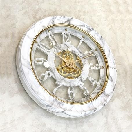 大理石柄 壁掛け時計 ビクトリアンパレス ウォールクロック ゼブラマーブル