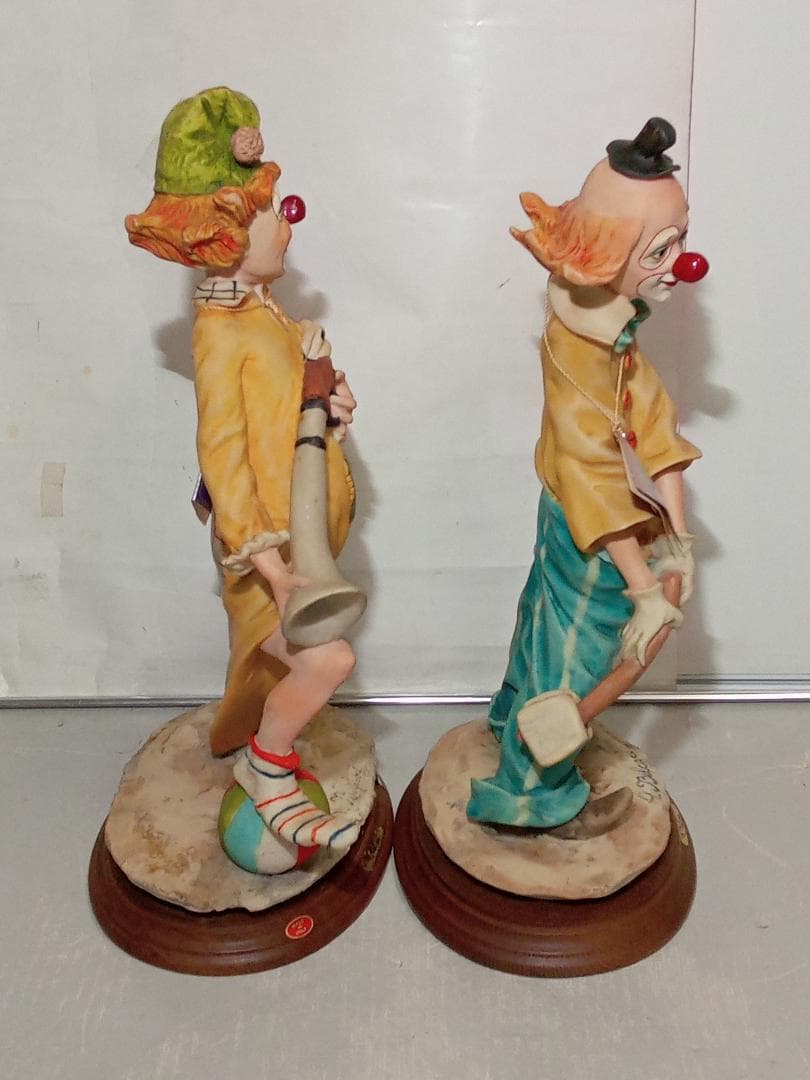 ドマン ピエロ オーロ・ベルカリ まとめ売り 高約36㎝ 道化師 フィギュリン