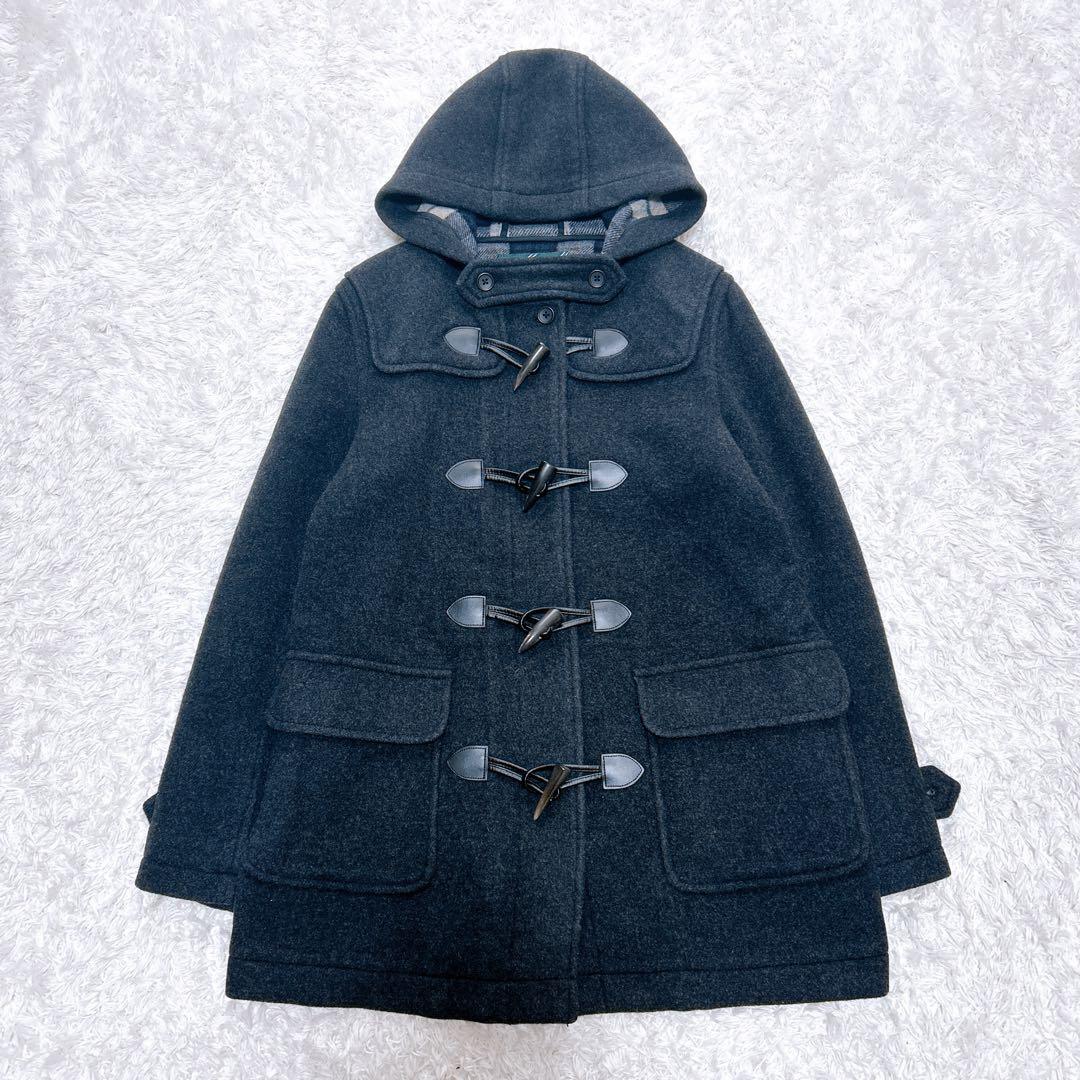 イーストボーイ ダッフルコート イタリア製生地 裏地チェック　スクールコート