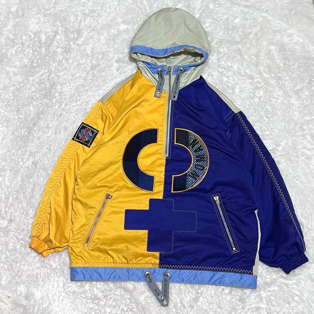 レトロ　スノーウェア　デサント　スキーウェア　ハーフジップ　アノラックパーカー