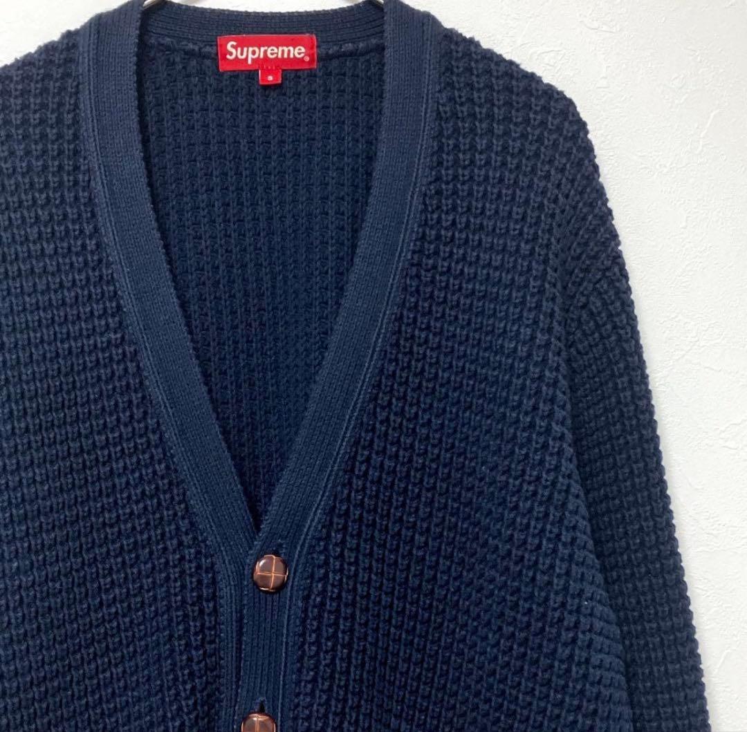Supreme waffle cardigan ワッフルカーディガン