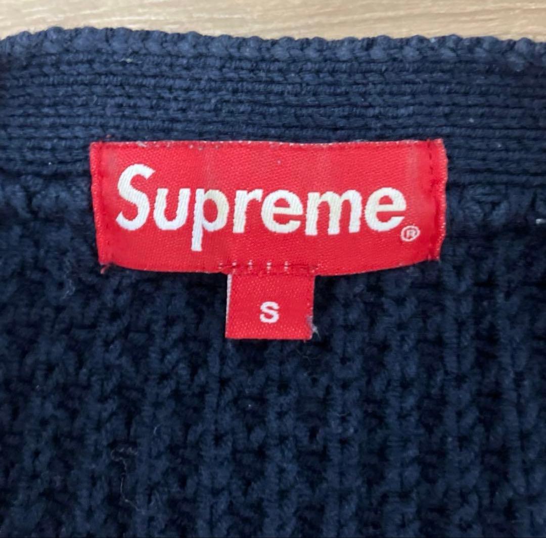Supreme waffle cardigan ワッフルカーディガン