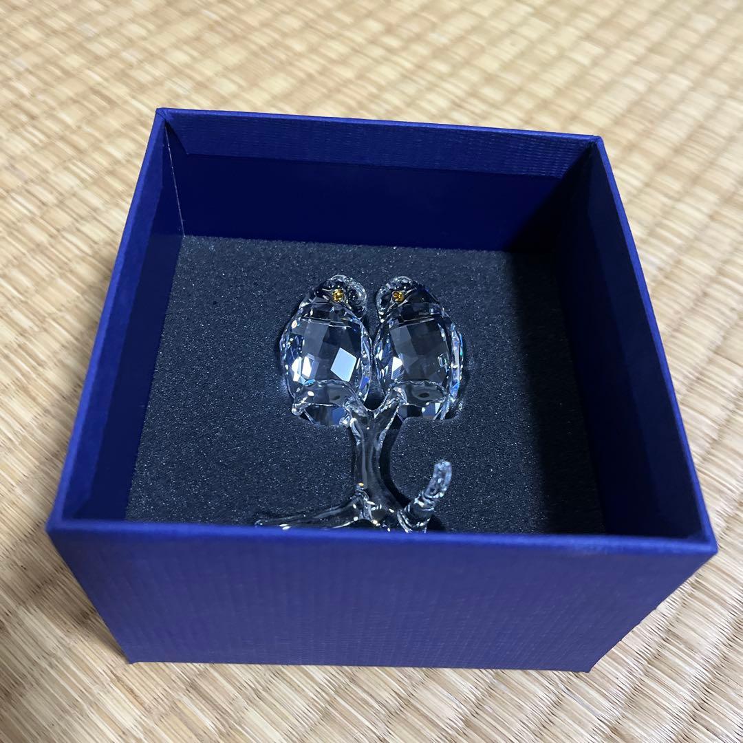Swarovski フクロウクリスタルフィギュア