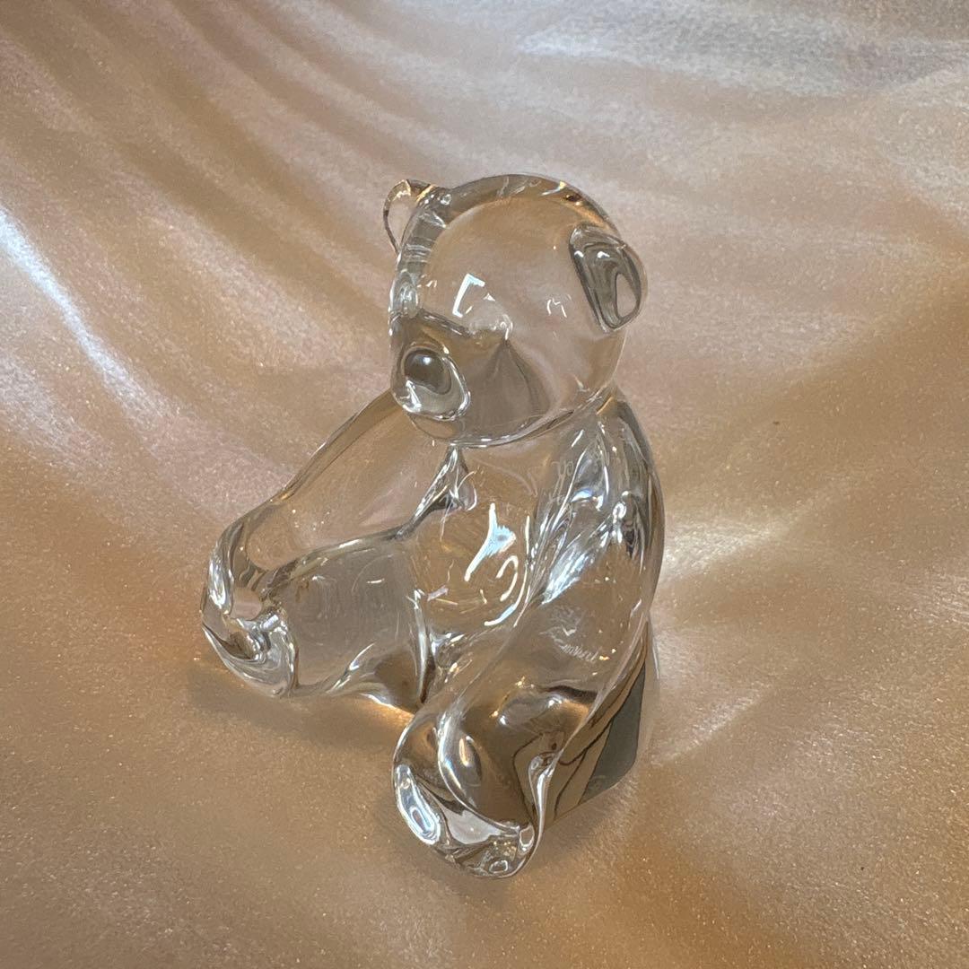 値下げ中　BACCARAT バカラ　テディベア　熊　ガラス　置き物