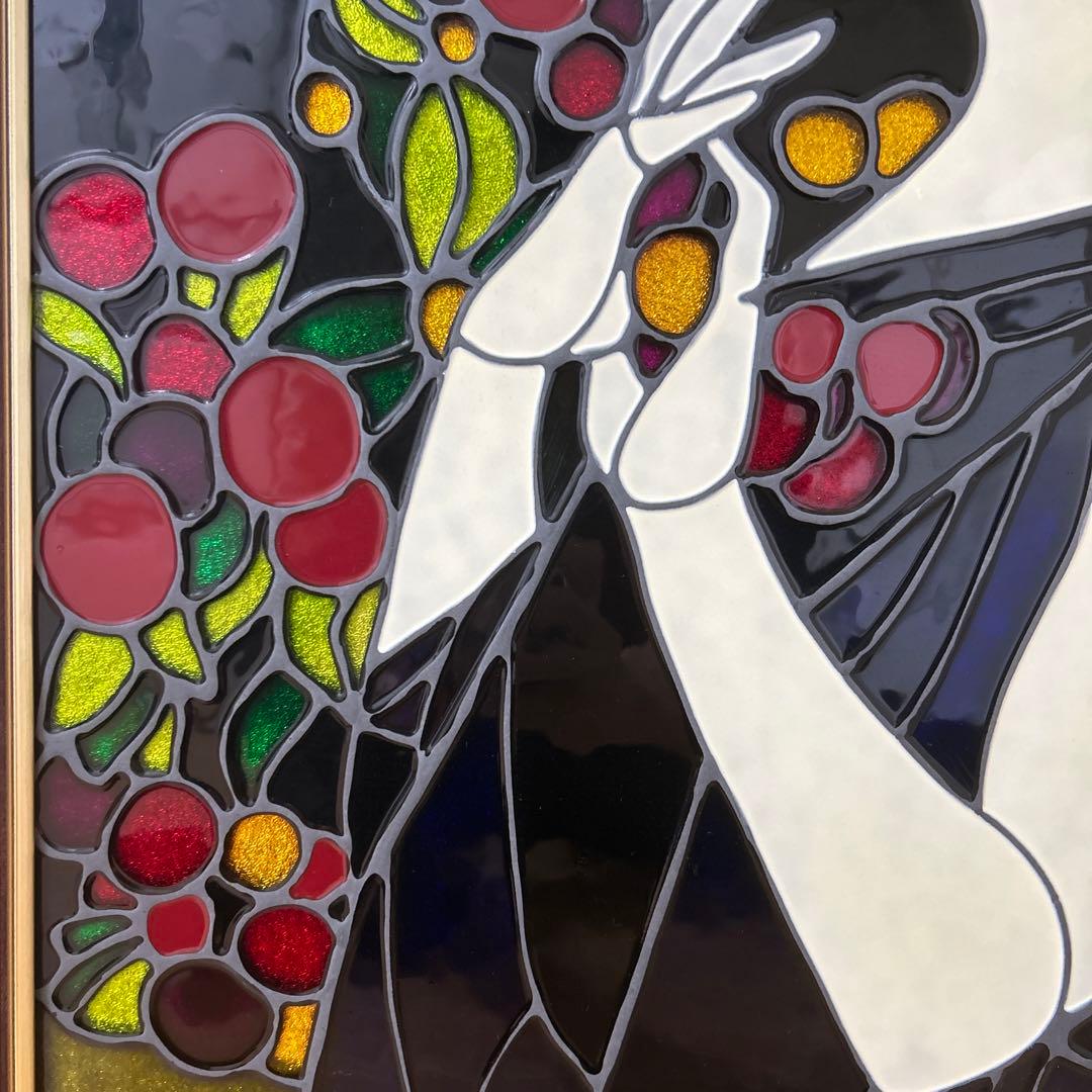 ステンドグラス　女性画