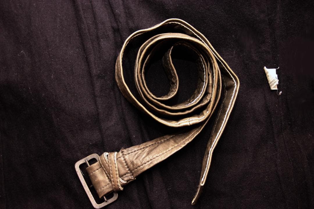 HAUTE　牛革 トレンチコート　イタリア製　ヴィンテージ